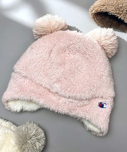 Basicks クマ耳付きピンクニット帽 BASICKS - 【残りわずか】Bear Beanie | ACRMTSM ONLINE STORE