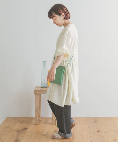 「ITEMS URBANRESEARCH」 7分袖ブラウス FREE チャコールグレー レディース_画像6