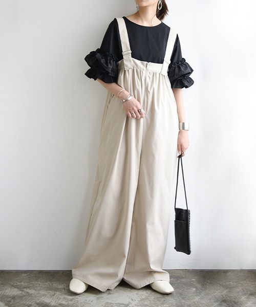 「and it_」 半袖カットソー M-L オフホワイト レディース_画像5