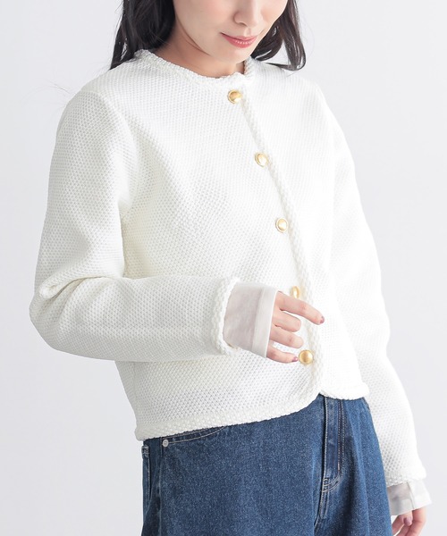 for/c（フォーシー） カーディガン カノコニットジャケット