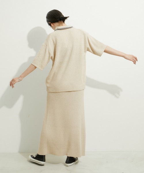 「LE CERCLE par rope'」 半袖ニット FREE ブラック系その他2 レディース_画像6