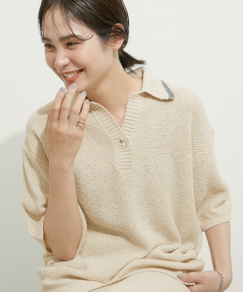 「LE CERCLE par rope'」 半袖ニット FREE ブラック系その他2 レディース_画像8