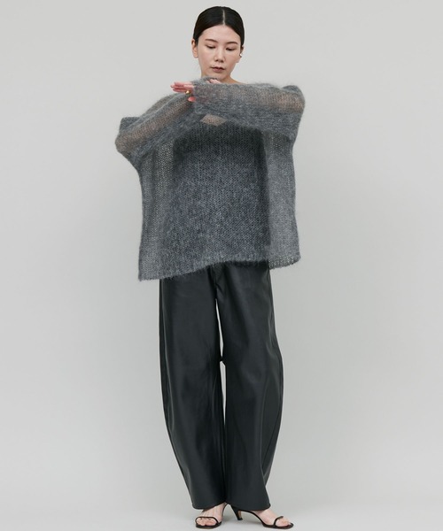 Curensology（カレンソロジー） レザーパンツ 38 ブラック レディース