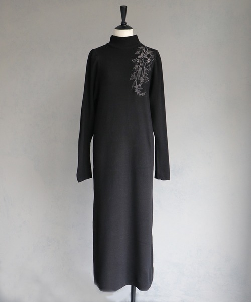 「&g'aime」 ニットワンピース FREE グレイッシュベージュ レディース_画像2