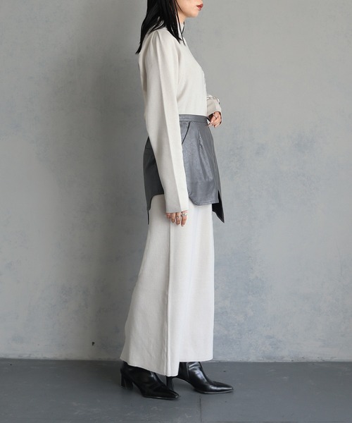 「&g'aime」 ニットワンピース FREE グレイッシュベージュ レディース_画像9