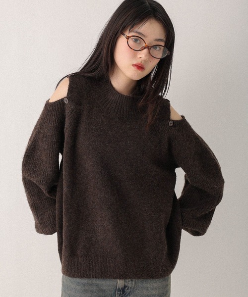 ニット/セーター Herlipto Madeline 2Way Knit Pullover Her lip to - herlipto 2Way Rib Slit Top の通販 by nan