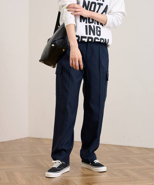 FRAMeWORK（フレームワーク） カーゴパンツ 38 ネイビー レディース