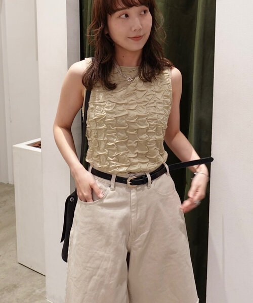 「WHIMSIC」 ハーフパンツ 1 オフホワイト レディース_画像4