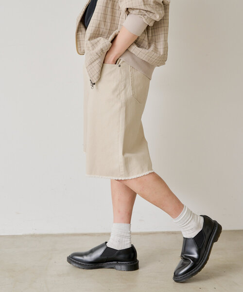 「WHIMSIC」 ハーフパンツ 1 オフホワイト レディース_画像8