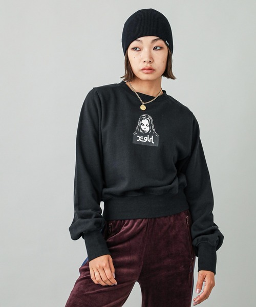 x-girlスウェット X-girl（エックスガール） スウェットカットソー M ブラック