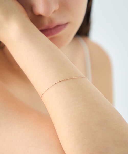 ete（エテ） ブレスレット K18MPG ミラーカットチェーン ブレスレット