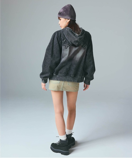 X-girl（エックスガール） ブルゾン アウター ARCH LOGO HOODED JACKET