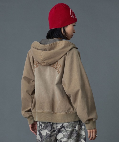 X-girl（エックスガール） ブルゾン アウター ARCH LOGO HOODED JACKET