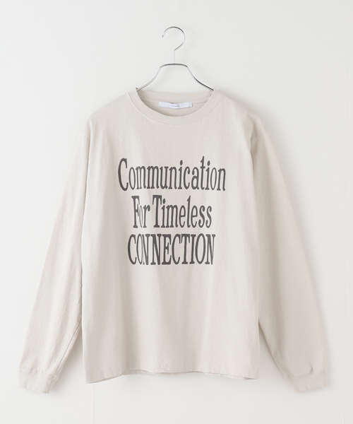 FRAMeWORK（フレームワーク） tシャツ メッセージロゴロングTシャツ