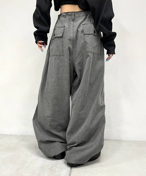 「WHO'S WHO gallery」 「COOPER」カーゴパンツ FREE チャコールグレー レディース_画像6