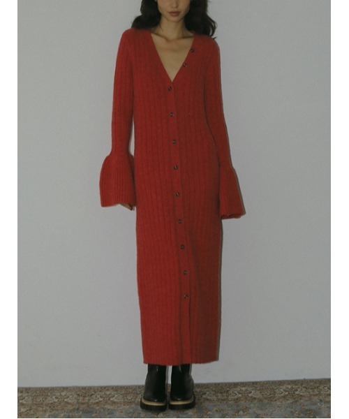 「AMAIL」 ニットワンピース FREE グレー レディース_画像3