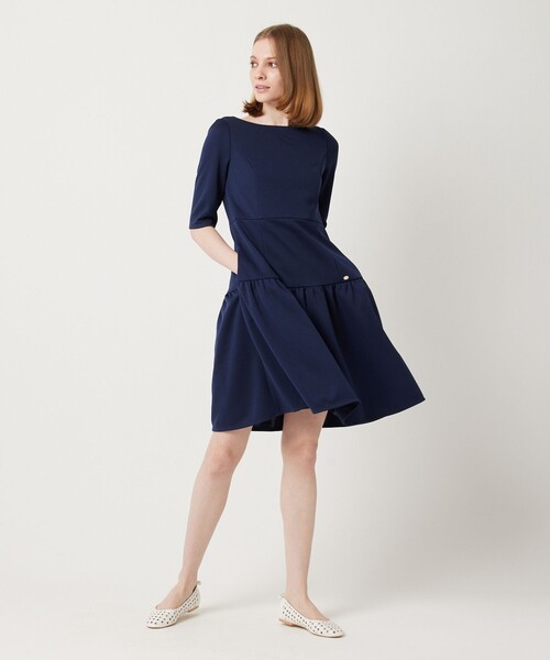 TOCCA（トッカ） 半袖ワンピース 4 ネイビー レディース : ZOZOTOWN 