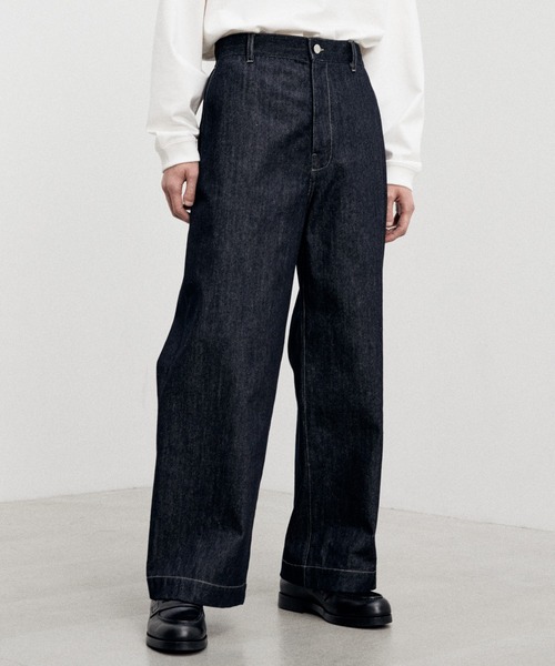 【極美品】LIDNM デニム WYM LIDNM 「WYM LIDNM」 デニムパンツ L ネイビー メンズ : ZOZOTOWN