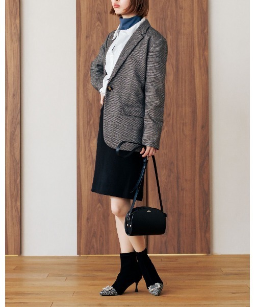 HIMIKO」 ショートブーツ 23.5cm ブラック レディース 23.5cm