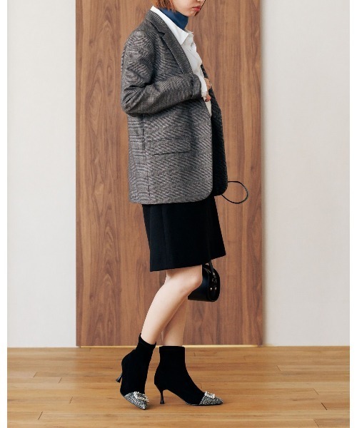 HIMIKO 25cm ブラック ショートブーツ HIMIKO 「HIMIKO」 ショートブーツ 23.5cm ブラック レディース