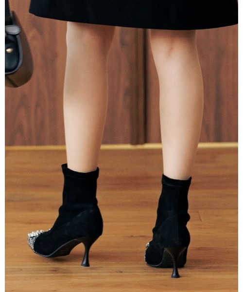 HIMIKO 25cm ブラック ショートブーツ HIMIKO 「HIMIKO」 ショートブーツ 23.5cm ブラック レディース