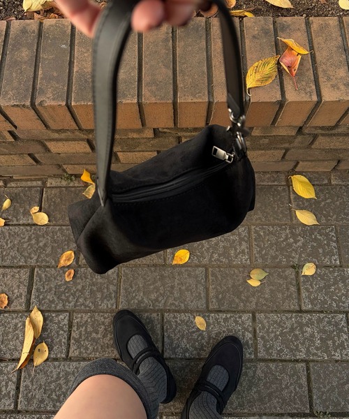 Reurie'（レウリィ） ショルダーバッグ バッグ メタルポイントスエード