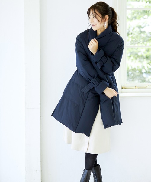 RUIRUE BOUTIQUE（ルイルエブティック） ダウンコート S ネイビー