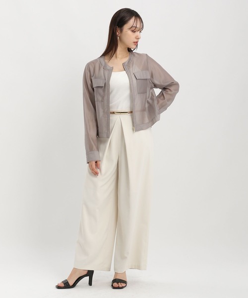 「Andemiu」 ジャケット FREE グレー レディース_画像8