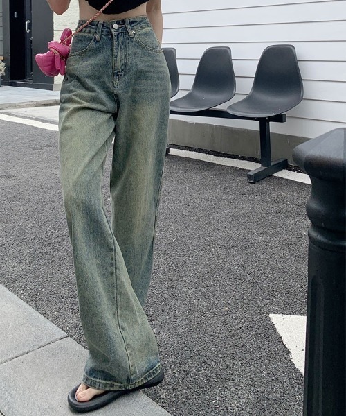 「shameless」 デニムパンツ L サックスブルー レディース_画像8