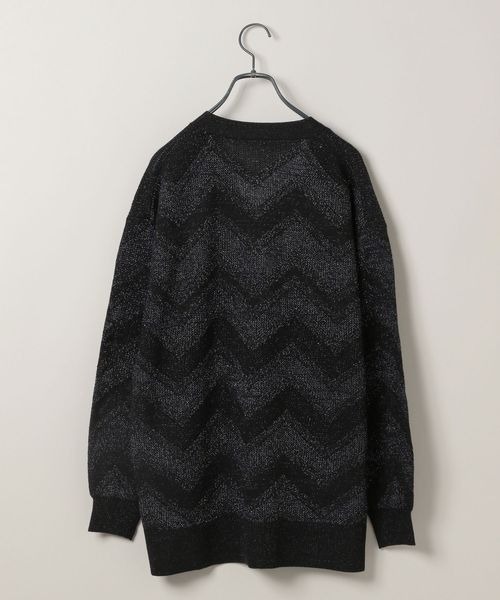 「JEANASIS」 ニットカーディガン FREE レッド系その他 レディース_画像3