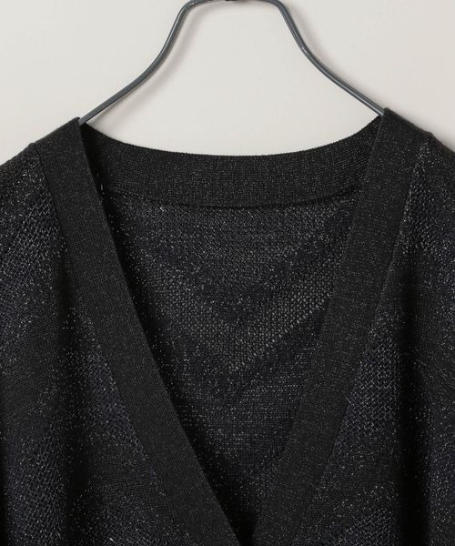 「JEANASIS」 ニットカーディガン FREE レッド系その他 レディース_画像4
