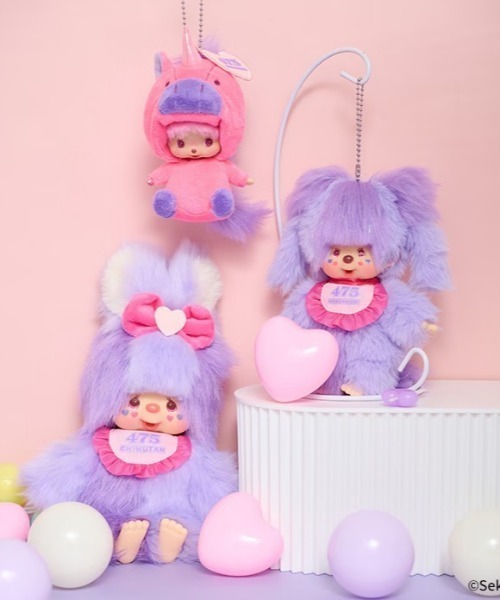 THE BAREFOOT キーホルダー 「 Monchhichi / モンチッチ 」 しなこ x