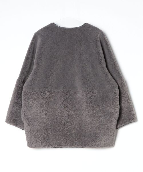 BEAUTY＆YOUTH UNITED ARROWS ノーカラージャケット FREE ダークグレー