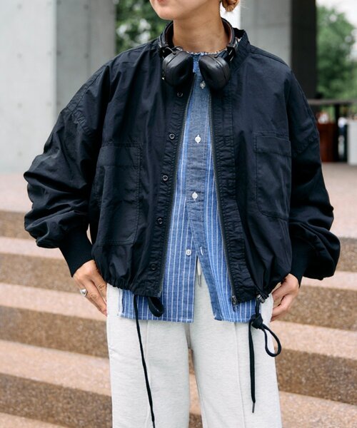 「etsinta」 ブルゾン ONE SIZE キャメル レディース_画像2