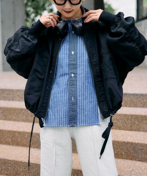 「etsinta」 ブルゾン ONE SIZE キャメル レディース_画像3