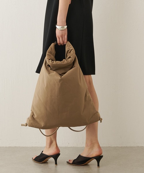 ウィムガゼット ハァウ バックパック リュック ナイロン レザー A4 Whim Gazette（ウィム ガゼット） リュック FREE ベージュ レディース