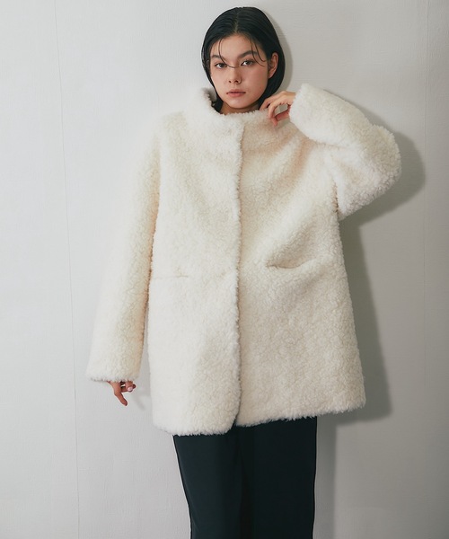 SMILE ORCHID（スマイルオーキッド） ムートンコート ボアコート