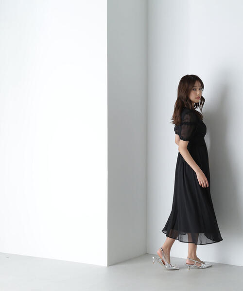 「NATURAL BEAUTY BASIC」 半袖ワンピース MEDIUM ブラウン系その他5 レディースの画像