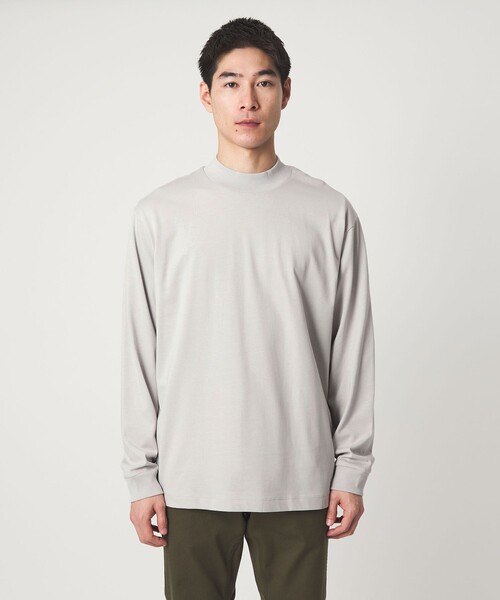 ロゴモックネックシャツ　ホワイト　XL MEN ベーシックモックネック ホワイト