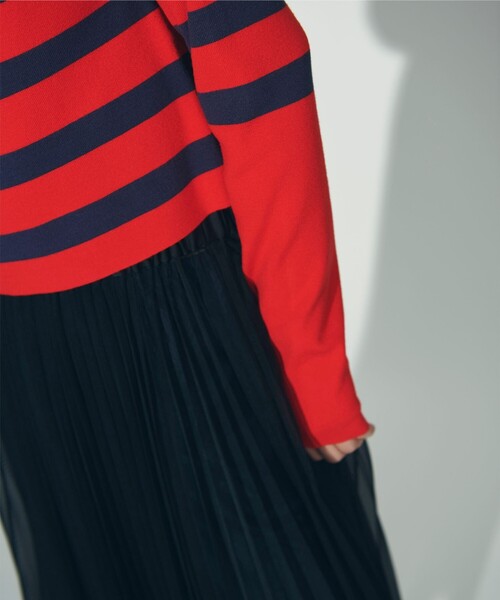 「GRACE CONTINENTAL」 長袖ニット 36 レッド レディース_画像9