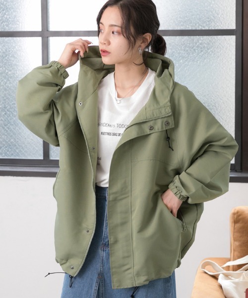 「ad thie」 マウンテンパーカー FREE グレイッシュベージュ レディース_画像9