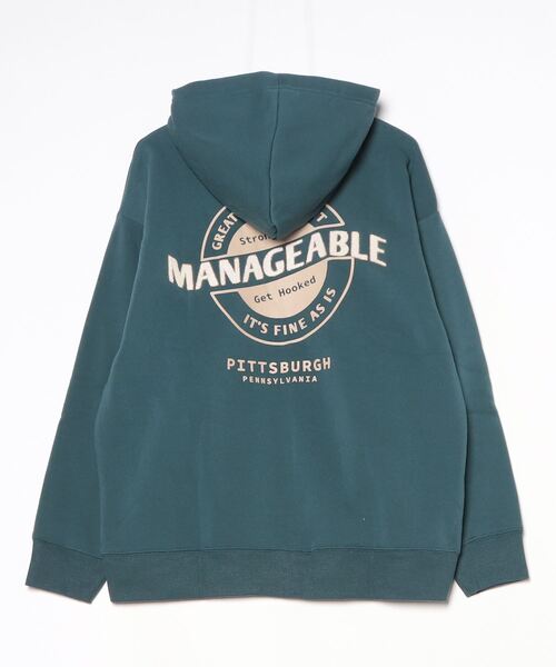 「FUNALIVE」 ジップアップパーカー M スミクロ メンズ_画像9