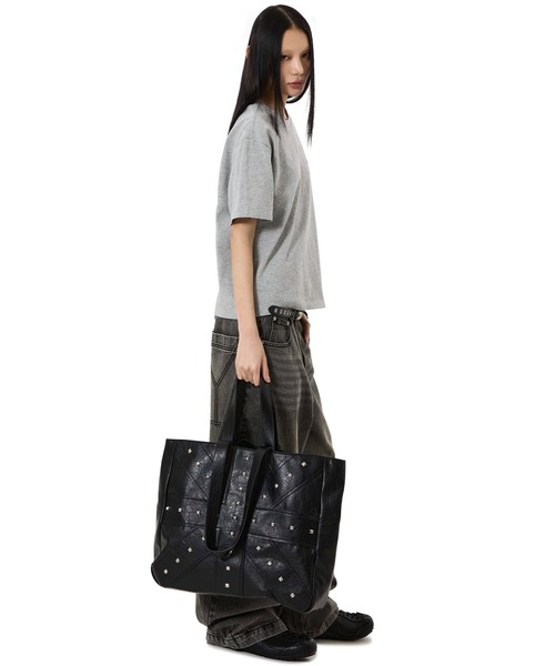 OY（オーワイ） トートバッグ 「OY/オーワイ」CROSSLINE STUD TOTE BAG
