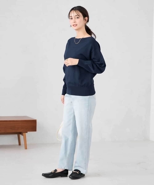 パンツ ストレートデニムパンツ レディースの画像