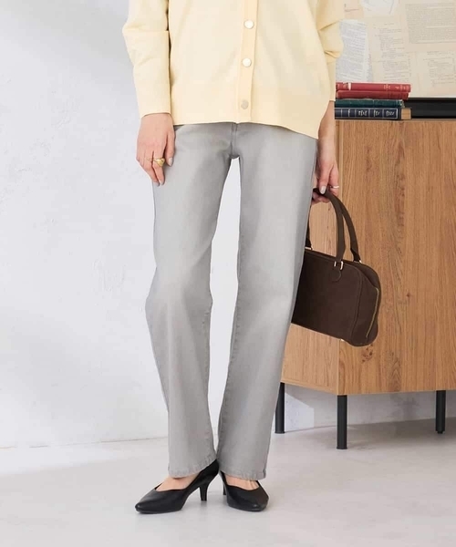パンツ ストレートデニムパンツ レディースの画像
