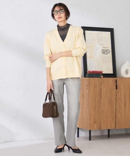 パンツ ストレートデニムパンツ レディースの画像