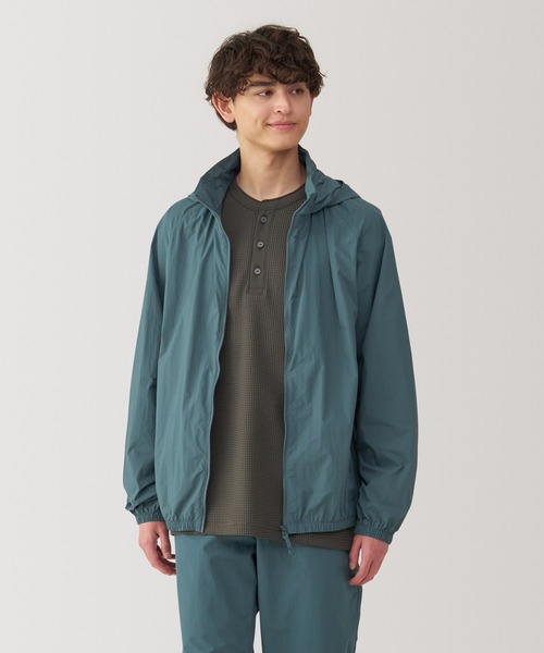 無印良品（MUJI） ナイロンブルゾン M ネイビー メンズ : ZOZOTOWN