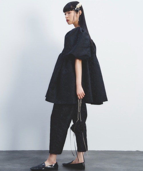 「PERNA」 イージーパンツ FREE ブラック レディース_画像9