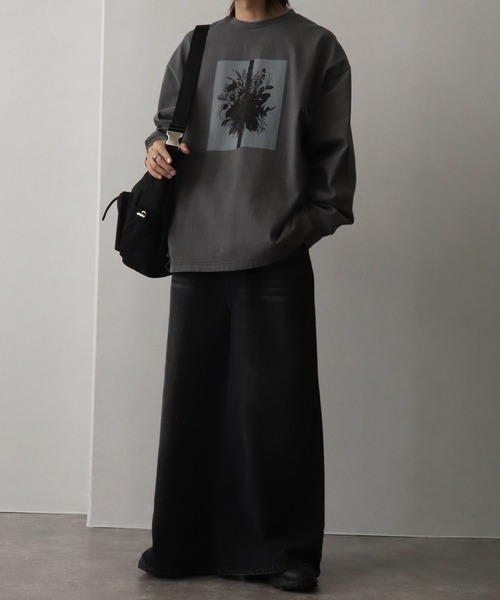 「welise」 長袖Tシャツ M ブラック系その他2 メンズ_画像5