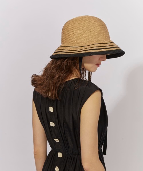 帽子 ハット Chapeau d' O  Lame Si_Border Hat / シャポードオー レディースの画像